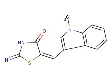 2-imino-5-[(1-methyl-1H-indol-3-yl)methylene]-1,3-thiazolidin-4-one