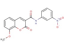 8-methoxy-N-(3-nitrophenyl)-2-oxo-2H-chromene-3-carboxamide