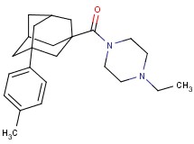 1-ethyl-4-{[3-(4-methylphenyl)-1-adamantyl]carbonyl}piperazine