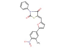 5-{[5-(3-methyl-4-nitrophenyl)-2-furyl]methylene}-3-phenyl-1,3-thiazolidine-2,4-dione