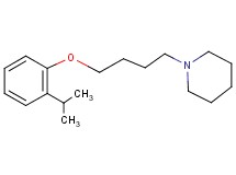 1-[4-(2-isopropylphenoxy)butyl]piperidine hydrochloride