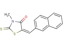 3-methyl-5-(2-naphthylmethylene)-2-thioxo-1,3-thiazolidin-4-one