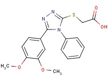 {[5-(3,4-dimethoxyphenyl)-4-phenyl-4H-1,2,4-triazol-3-yl]thio}acetic acid