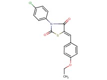 3-(4-chlorophenyl)-5-(4-ethoxybenzylidene)-1,3-thiazolidine-2,4-dione