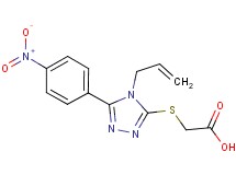 {[4-allyl-5-(4-nitrophenyl)-4H-1,2,4-triazol-3-yl]thio}acetic acid
