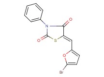 5-[(5-bromo-2-furyl)methylene]-3-phenyl-1,3-thiazolidine-2,4-dione