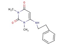 1,3-dimethyl-6-[(2-phenylethyl)amino]-2,4(1H,3H)-pyrimidinedione