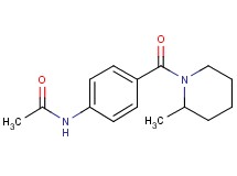 N-{4-[(2-methyl-1-piperidinyl)carbonyl]phenyl}acetamide