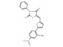 5-{[5-(2-methyl-4-nitrophenyl)-2-furyl]methylene}-3-phenyl-1,3-thiazolidine-2,4-dione