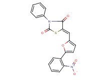 5-{[5-(2-nitrophenyl)-2-furyl]methylene}-3-phenyl-1,3-thiazolidine-2,4-dione