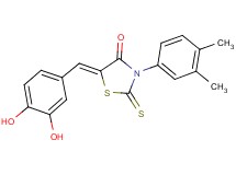 5-(3,4-dihydroxybenzylidene)-3-(3,4-dimethylphenyl)-2-thioxo-1,3-thiazolidin-4-one