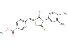 methyl 4-{[3-(3,4-dimethylphenyl)-4-oxo-2-thioxo-1,3-thiazolidin-5-ylidene]methyl}benzoate