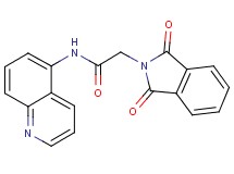 2-(1,3-dioxo-1,3-dihydro-2H-isoindol-2-yl)-N-5-quinolinylacetamide