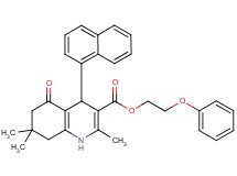 2-phenoxyethyl 2,7,7-trimethyl-4-(1-naphthyl)-5-oxo-1,4,5,6,7,8-hexahydro-3-quinolinecarboxylate