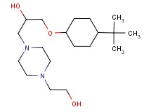 1-[(4-tert-butylcyclohexyl)oxy]-3-[4-(2-hydroxyethyl)-1-piperazinyl]-2-propanol dihydrochloride