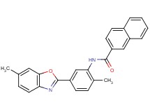 N-[2-methyl-5-(6-methyl-1,3-benzoxazol-2-yl)phenyl]-2-naphthamide