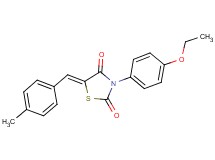3-(4-ethoxyphenyl)-5-(4-methylbenzylidene)-1,3-thiazolidine-2,4-dione