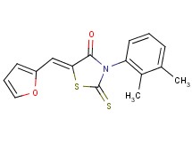 3-(2,3-dimethylphenyl)-5-(2-furylmethylene)-2-thioxo-1,3-thiazolidin-4-one