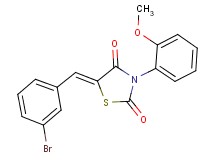 5-(3-bromobenzylidene)-3-(2-methoxyphenyl)-1,3-thiazolidine-2,4-dione