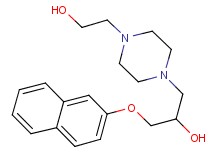 1-[4-(2-hydroxyethyl)-1-piperazinyl]-3-(2-naphthyloxy)-2-propanol dihydrochloride