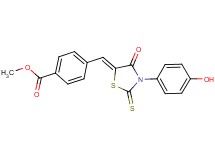 methyl 4-{[3-(4-hydroxyphenyl)-4-oxo-2-thioxo-1,3-thiazolidin-5-ylidene]methyl}benzoate