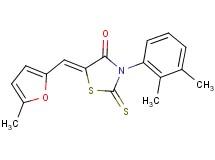 3-(2,3-dimethylphenyl)-5-[(5-methyl-2-furyl)methylene]-2-thioxo-1,3-thiazolidin-4-one