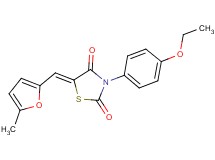3-(4-ethoxyphenyl)-5-[(5-methyl-2-furyl)methylene]-1,3-thiazolidine-2,4-dione