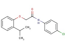 N-(4-chlorophenyl)-2-(2-isopropylphenoxy)acetamide