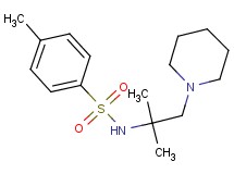 N-[1,1-dimethyl-2-(1-piperidinyl)ethyl]-4-methylbenzenesulfonamide