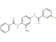 N-[4-(benzoylamino)-3-methylphenyl]-3-fluorobenzamide