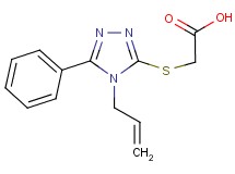 [(4-allyl-5-phenyl-4H-1,2,4-triazol-3-yl)thio]acetic acid