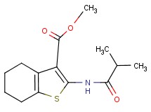 methyl 2-(isobutyrylamino)-4,5,6,7-tetrahydro-1-benzothiophene-3-carboxylate