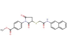 methyl 4-(3-{[2-(2-naphthylamino)-2-oxoethyl]thio}-2,5-dioxo-1-pyrrolidinyl)benzoate