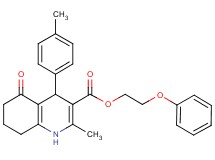 2-phenoxyethyl 2-methyl-4-(4-methylphenyl)-5-oxo-1,4,5,6,7,8-hexahydro-3-quinolinecarboxylate