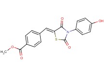 methyl 4-{[3-(4-hydroxyphenyl)-2,4-dioxo-1,3-thiazolidin-5-ylidene]methyl}benzoate