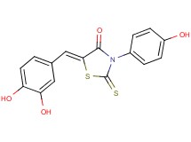 5-(3,4-dihydroxybenzylidene)-3-(4-hydroxyphenyl)-2-thioxo-1,3-thiazolidin-4-one