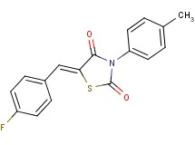 5-(4-fluorobenzylidene)-3-(4-methylphenyl)-1,3-thiazolidine-2,4-dione