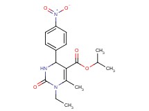 isopropyl 1-ethyl-6-methyl-4-(4-nitrophenyl)-2-oxo-1,2,3,4-tetrahydro-5-pyrimidinecarboxylate