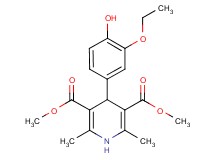 dimethyl 4-(3-ethoxy-4-hydroxyphenyl)-2,6-dimethyl-1,4-dihydro-3,5-pyridinedicarboxylate