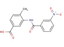 4-methyl-3-[(3-nitrobenzoyl)amino]benzoic acid