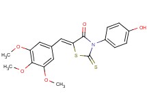3-(4-hydroxyphenyl)-2-thioxo-5-(3,4,5-trimethoxybenzylidene)-1,3-thiazolidin-4-one