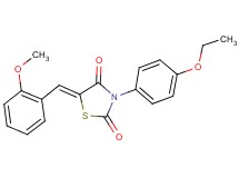 3-(4-ethoxyphenyl)-5-(2-methoxybenzylidene)-1,3-thiazolidine-2,4-dione