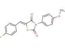 5-(4-fluorobenzylidene)-3-(4-methoxyphenyl)-1,3-thiazolidine-2,4-dione