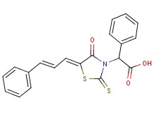 [4-oxo-5-(3-phenyl-2-propen-1-ylidene)-2-thioxo-1,3-thiazolidin-3-yl](phenyl)acetic acid