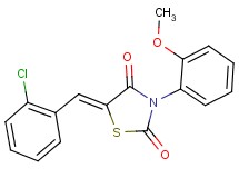 5-(2-chlorobenzylidene)-3-(2-methoxyphenyl)-1,3-thiazolidine-2,4-dione