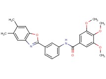 N-[3-(5,6-dimethyl-1,3-benzoxazol-2-yl)phenyl]-3,4,5-trimethoxybenzamide
