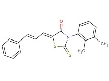3-(2,3-dimethylphenyl)-5-(3-phenyl-2-propen-1-ylidene)-2-thioxo-1,3-thiazolidin-4-one