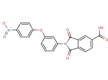 2-[3-(4-nitrophenoxy)phenyl]-1,3-dioxo-5-isoindolinecarboxylic acid