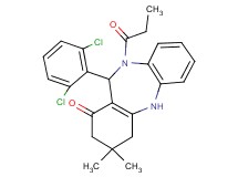 11-(2,6-dichlorophenyl)-3,3-dimethyl-10-propionyl-2,3,4,5,10,11-hexahydro-1H-dibenzo[b,e][1,4]diazepin-1-one