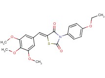 3-(4-ethoxyphenyl)-5-(3,4,5-trimethoxybenzylidene)-1,3-thiazolidine-2,4-dione
